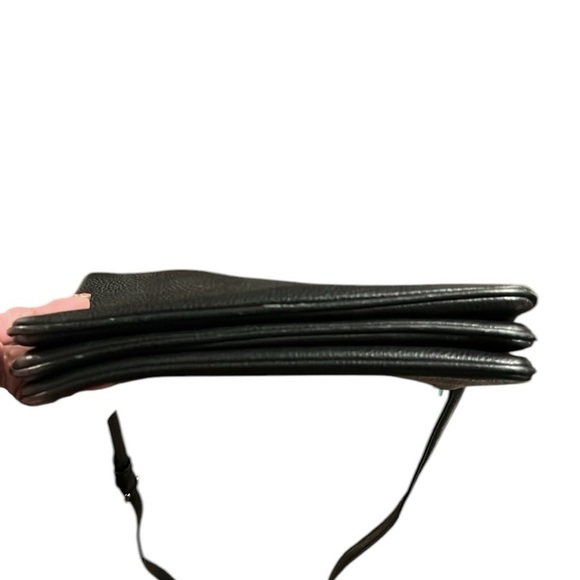 Kate Spade Black Pebbled Leather Triple Gusset Crossbody Bag - Picture 9 of 15